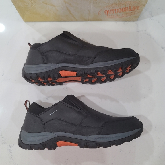 Men's Waterproof Leather Casual Shoes Size 10 - Picture 14 of 15